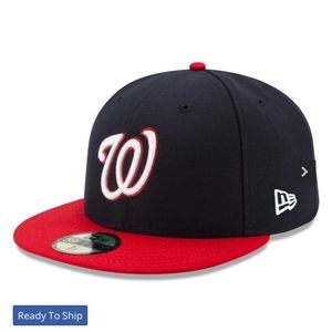 Washington Nationals New Era Navy/Red Alternate Authentic Collection 59fifty Hat